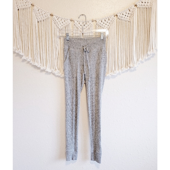 aerie Pants - AERIE Gray Knit Drawstring Pocket Sweatpants sz S